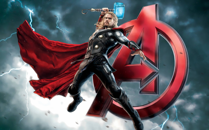 Vibrant Marvel Avengers Thor Desktop Wallpaper