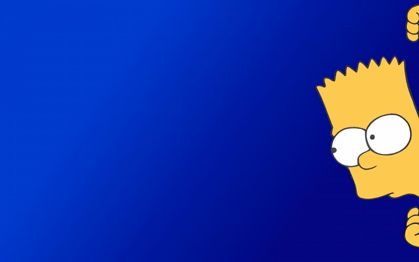 Imaginative Bart Simpson Background for Pc Setup