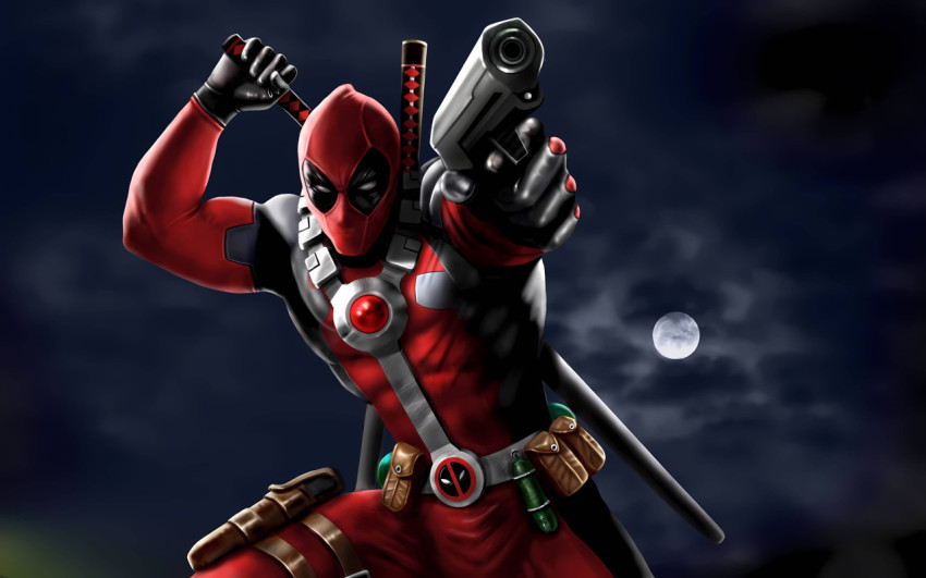 Deadpool Action Scene Wallpaper for Desktop
