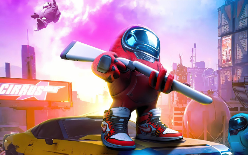 Among Us Space Desktop Background