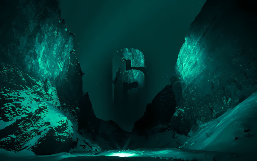 Cool Rainbow Six Siege Logo HD Wallpaper