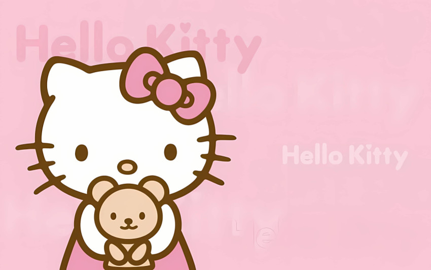 My Melody Cupcake Desktop Background