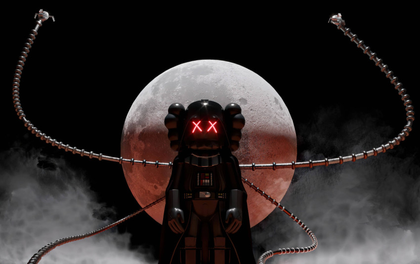 KAWS Original Art Photo Aesthetic Wall Background