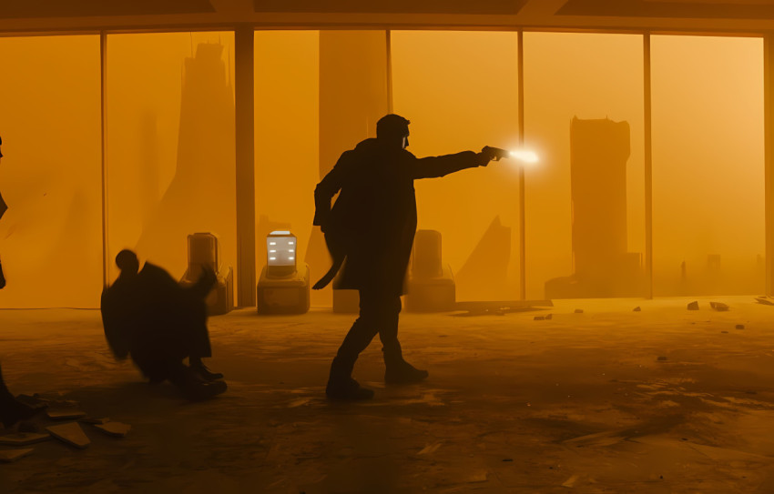Blade Runner 2049 Officer K in Action Desktop Wallpaper