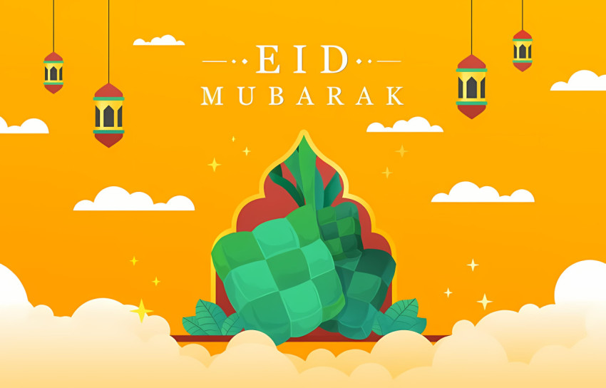 Captivating Eid Mubarak Celebration Wallpaper