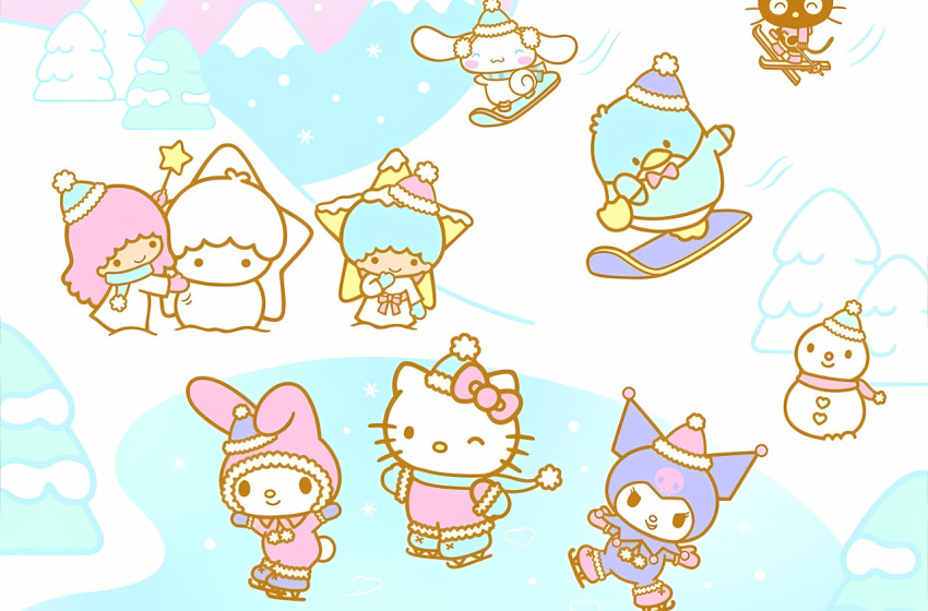 Sanrio Friends Desktop Background 4K