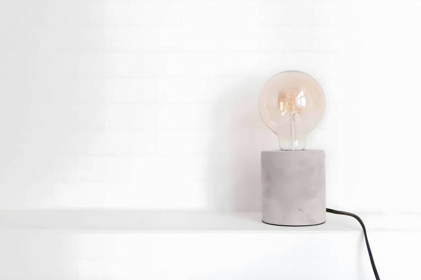 Light Wallpaper in White Background For Desktop