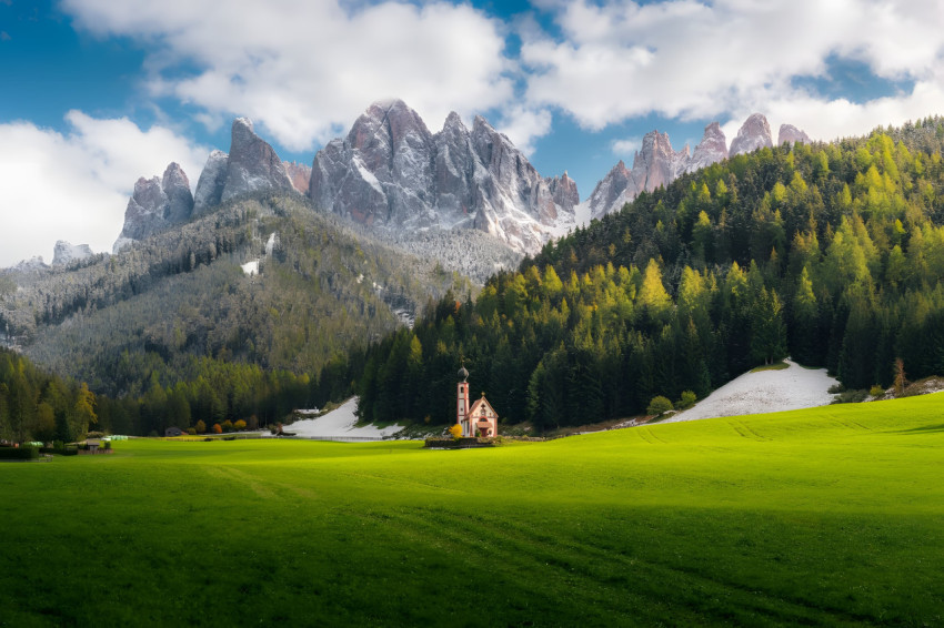 Open Field Scene Desktop Background