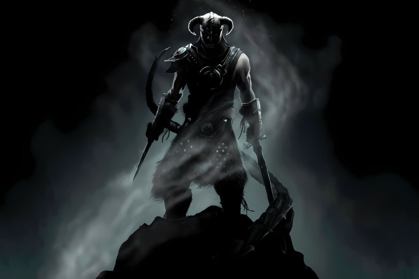 Skyrim Night Sky Desktop Image