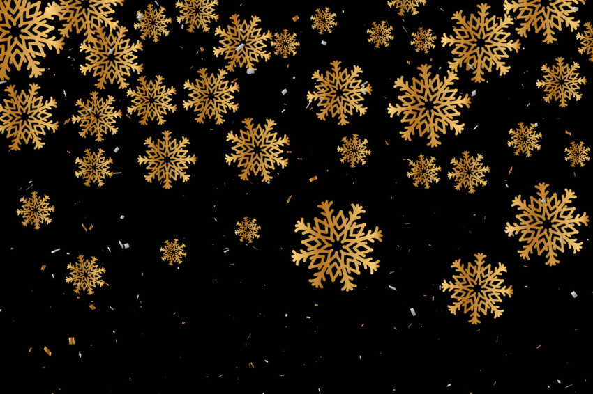 Snowy Snowflake Glow Wallpaper