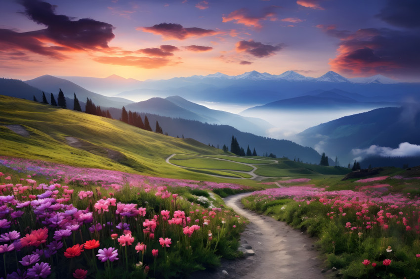 Epic Fantasy Scene Desktop Image