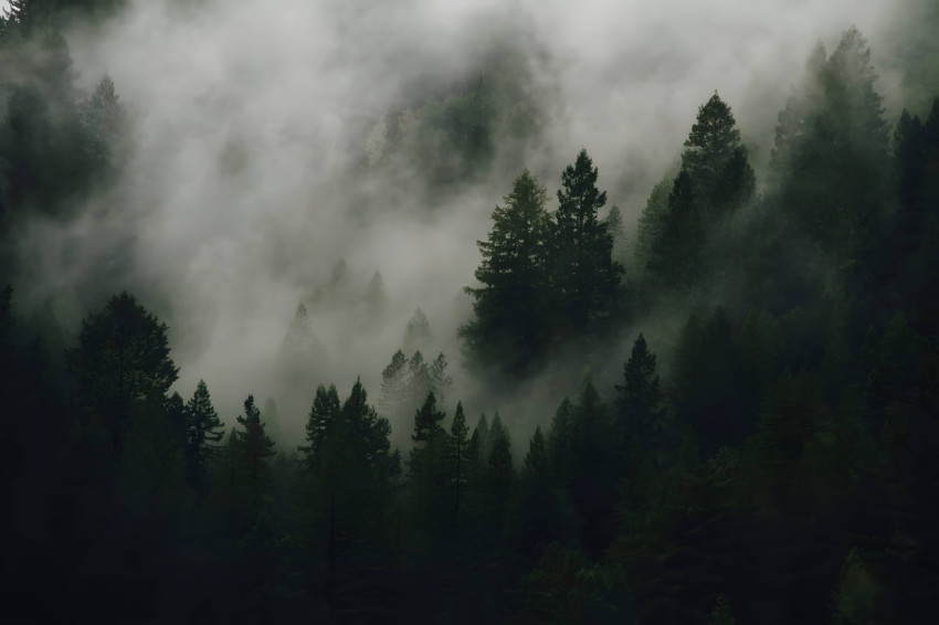 Dark Forest Desktop Wallpaper