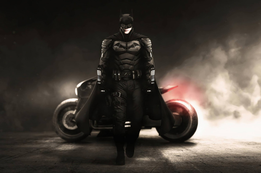 The Batman Bruce Wayne With Bike 4k Wallpaper