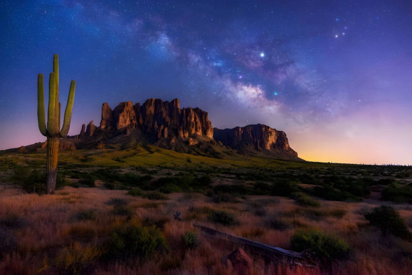 Night Desert Hill HD Desktop Image Ultra HD