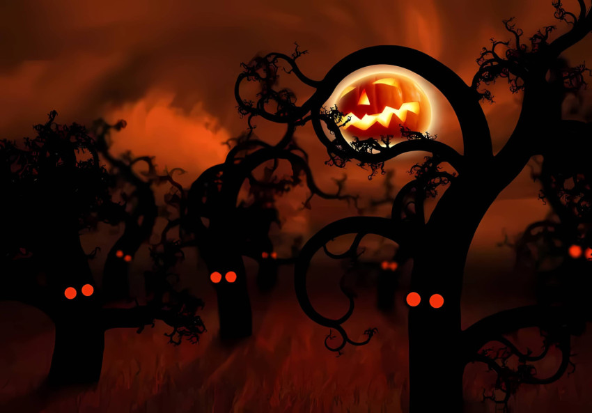 Cute Ghosts Aesthetic Desktop Image 4K