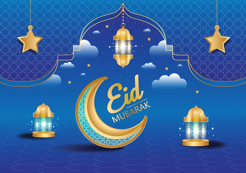 Joyful Celebration Of Eid Mubarak Wallpaper