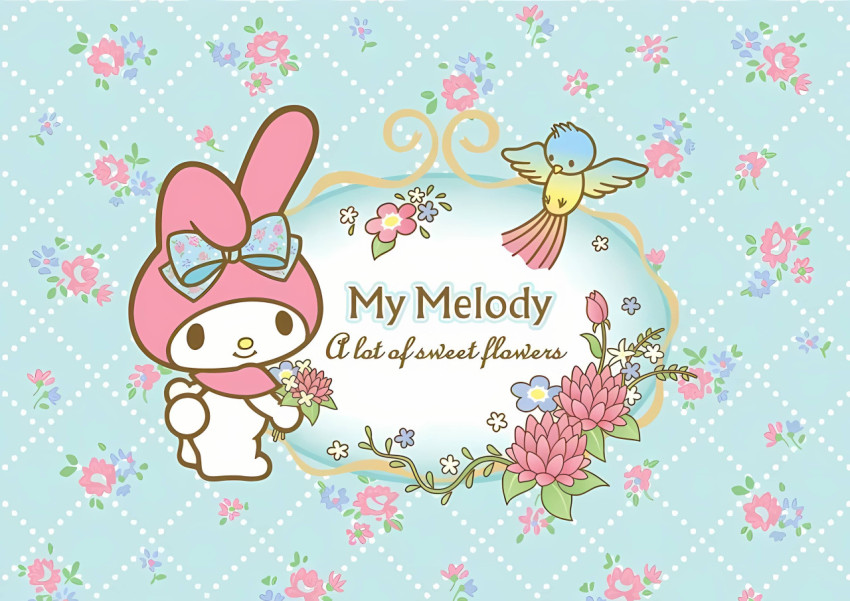 Adorable My Melody Laptop Wallpaper