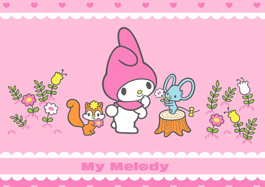 My Melody and Friends Desktop Image