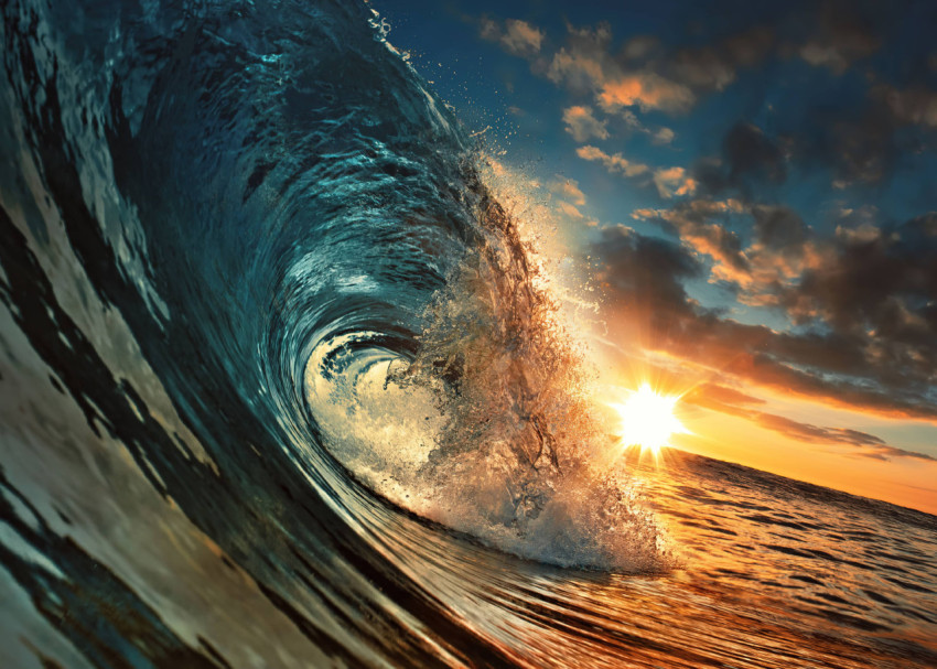 Vibrant Ocean Wave Wallpaper for a Colorful PC 4K