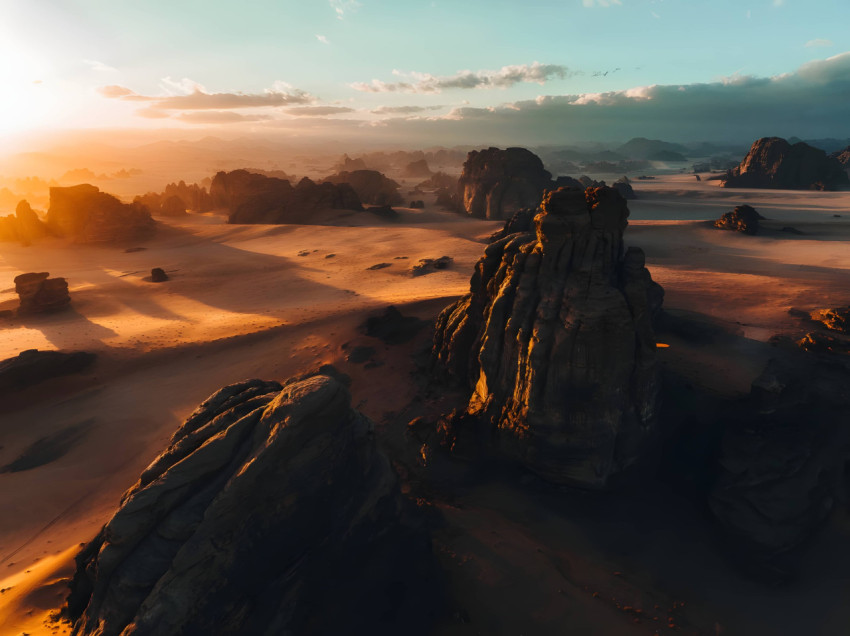 Stunning Desert Rock Formation Desktop Image