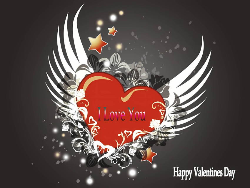 Heart Shaped Sparkler Desktop Image