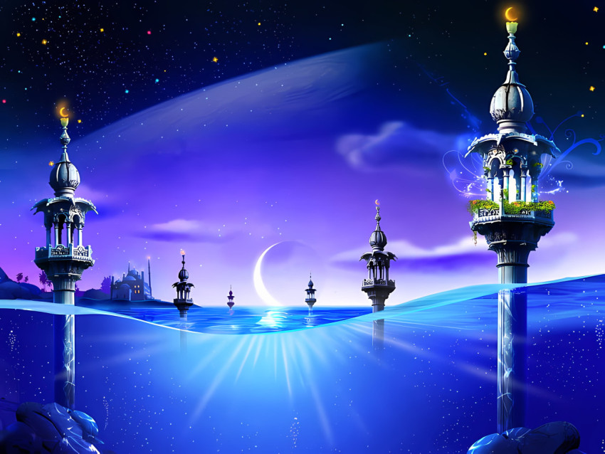 Ramadan Mubarak Festive PC Background 4K