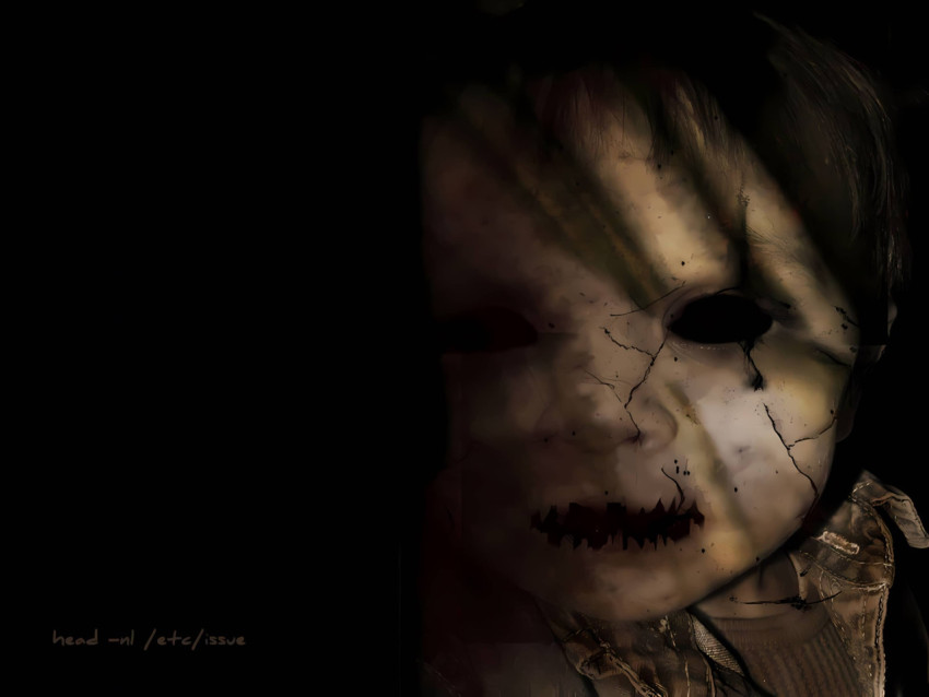 Spooky Close up Face Pic For Desktop