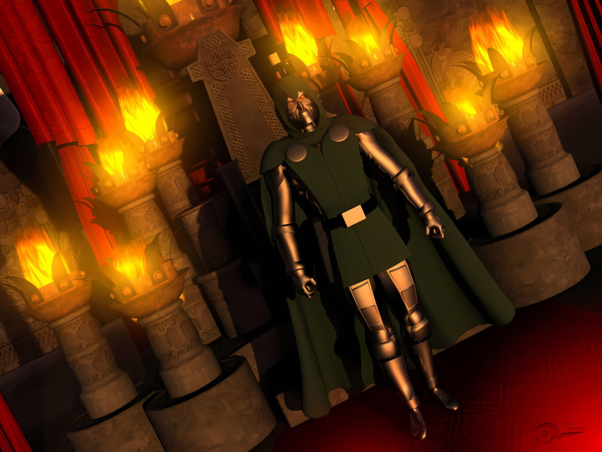 Doom Slayer Running into Battle Image