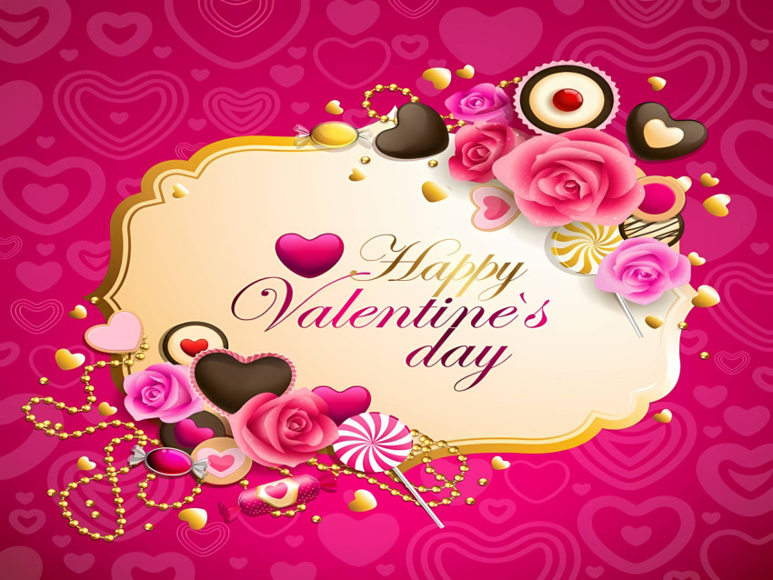 Cute Valentine Day Desktop Background 4K