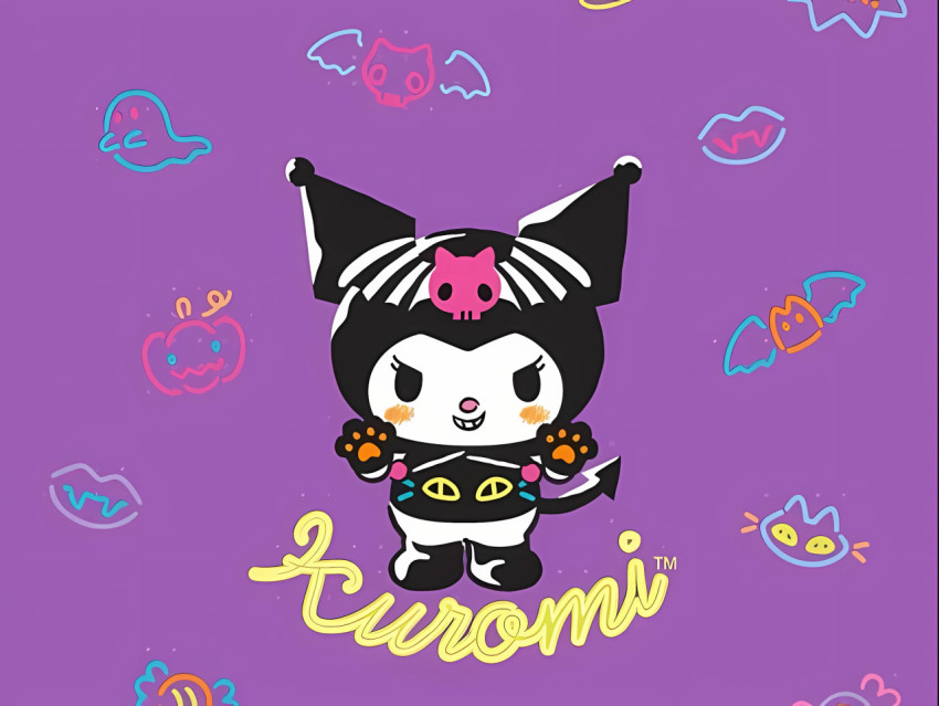 Kuromi Anime Girl Desktop Image
