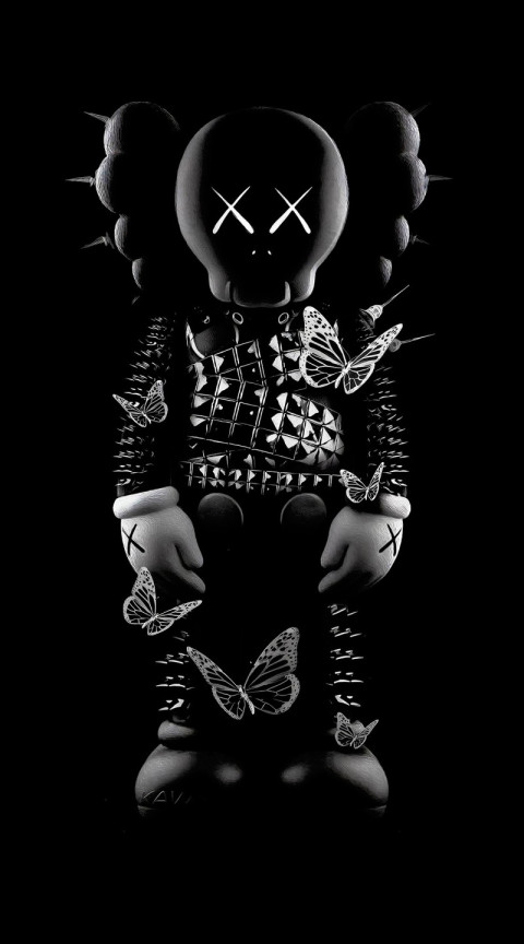 Download KAWS Pictur Unique 4K Art Wallpaper