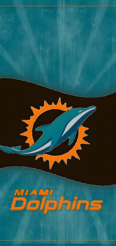 High Quality Miami Dolphins Logo Background for Phone