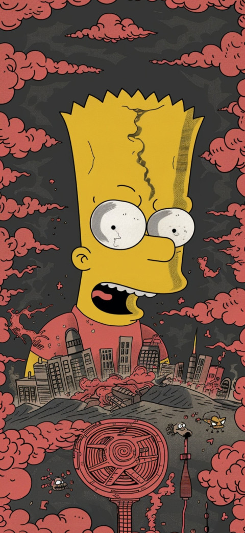 Download Bart Simpson Angry 4K Picture for Free