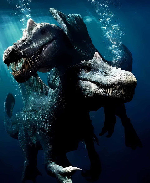 Under Water Dinosaur Wallpaper for Your Phone