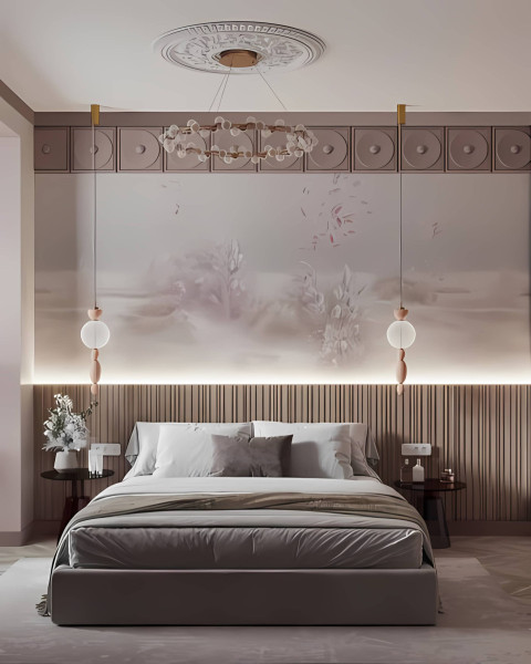 Natural Bedroom Wallpaper for a Fresh Feel