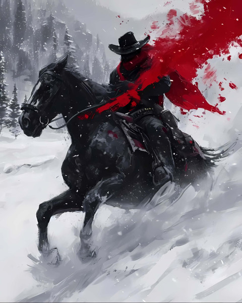 Cowboy in Classic Western Attire