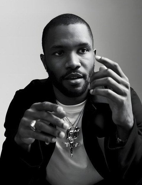 Frank Ocean B&W Phone Wallpaper For Free