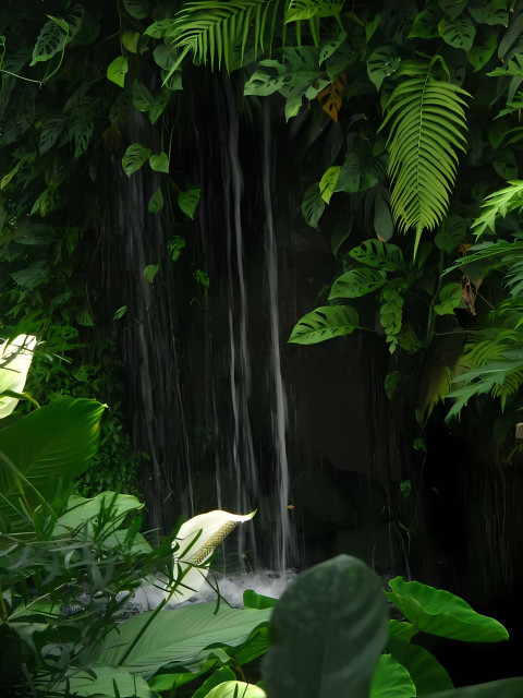 Serene Jungle Path in Lush Green Surroundings