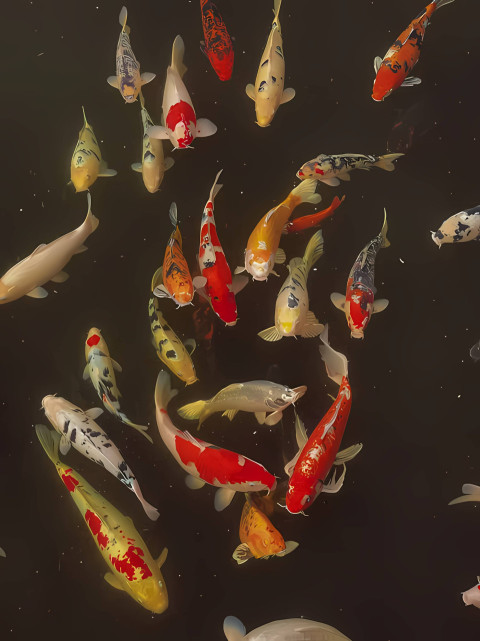 Peaceful Fish Wallpaper for Tranquil Spaces