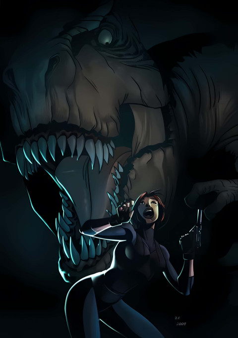 Ferocious T-Rex Dinosaur Image