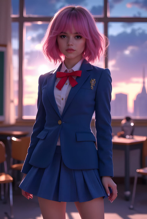 Jenna Ortega Stylish Mobile Pic