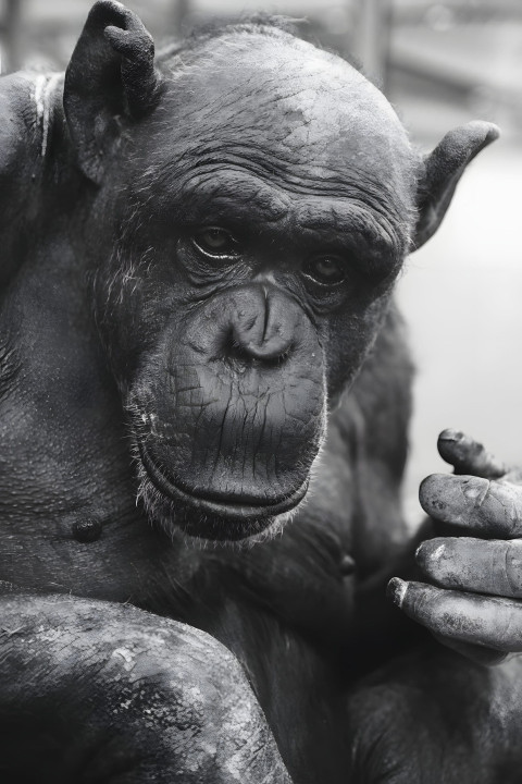 Gorilla with Peaceful Eyes Mobile Image