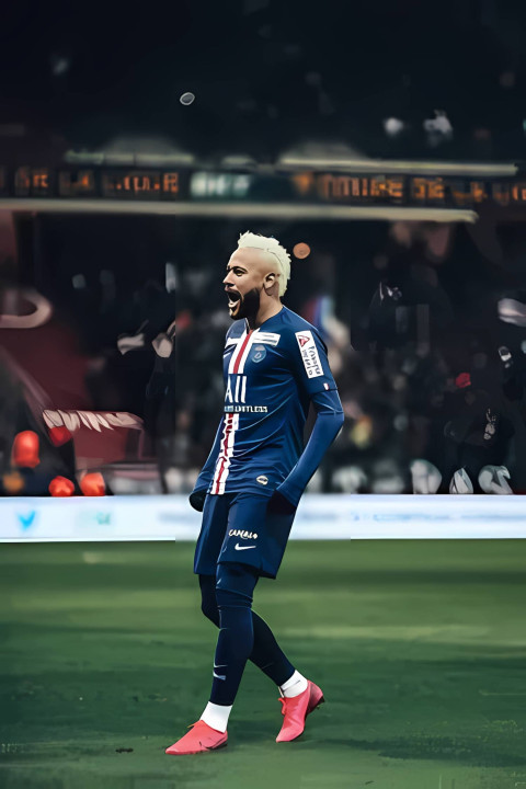 HD Neymar Portrait Picture Wallpaper For Device