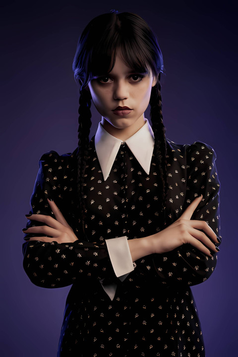 Popular Wednesday Addams Girl Picture