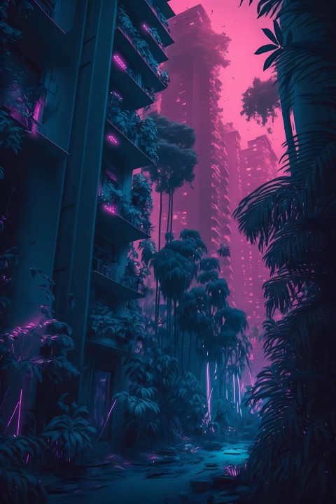 Tropical Rainforest Path Wallpaper