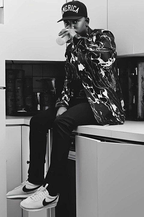 B&W Kendrick Lamar Photo