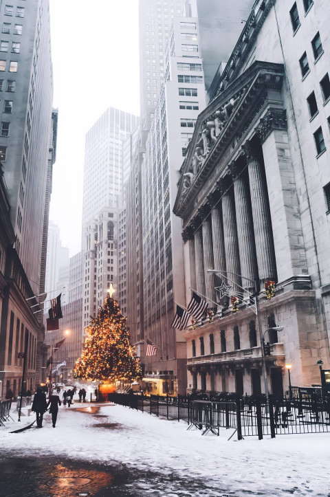 Peaceful Christmas Snowfall Photo to Calm Your Mind