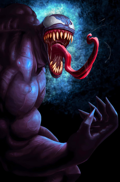 Venom Epic Fight Pose Wallpaper