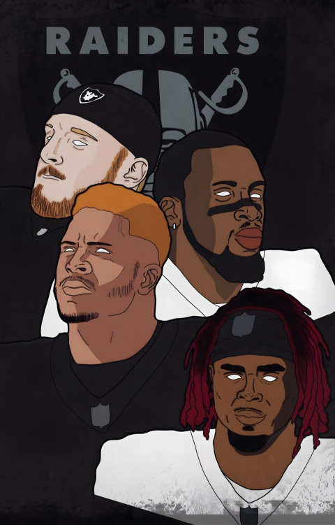 Las Vegas Raiders Digital Art Wallpaper for Mobile