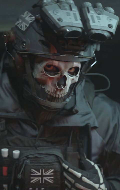Free Call of Duty face Ghost Wallpaper in 4k